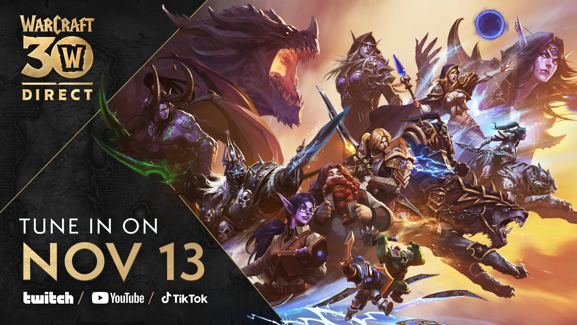 Warcraft Direct: Warcaft Direct Announcement Social 1920x1080