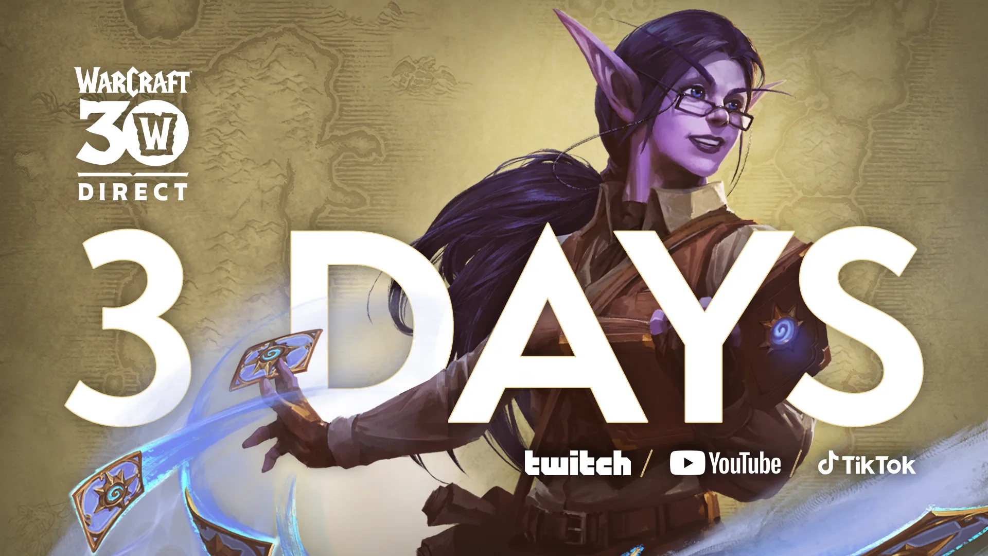 Warcraft Direct: Warcaft Direct Announcement Social 1920x1080 3 Days