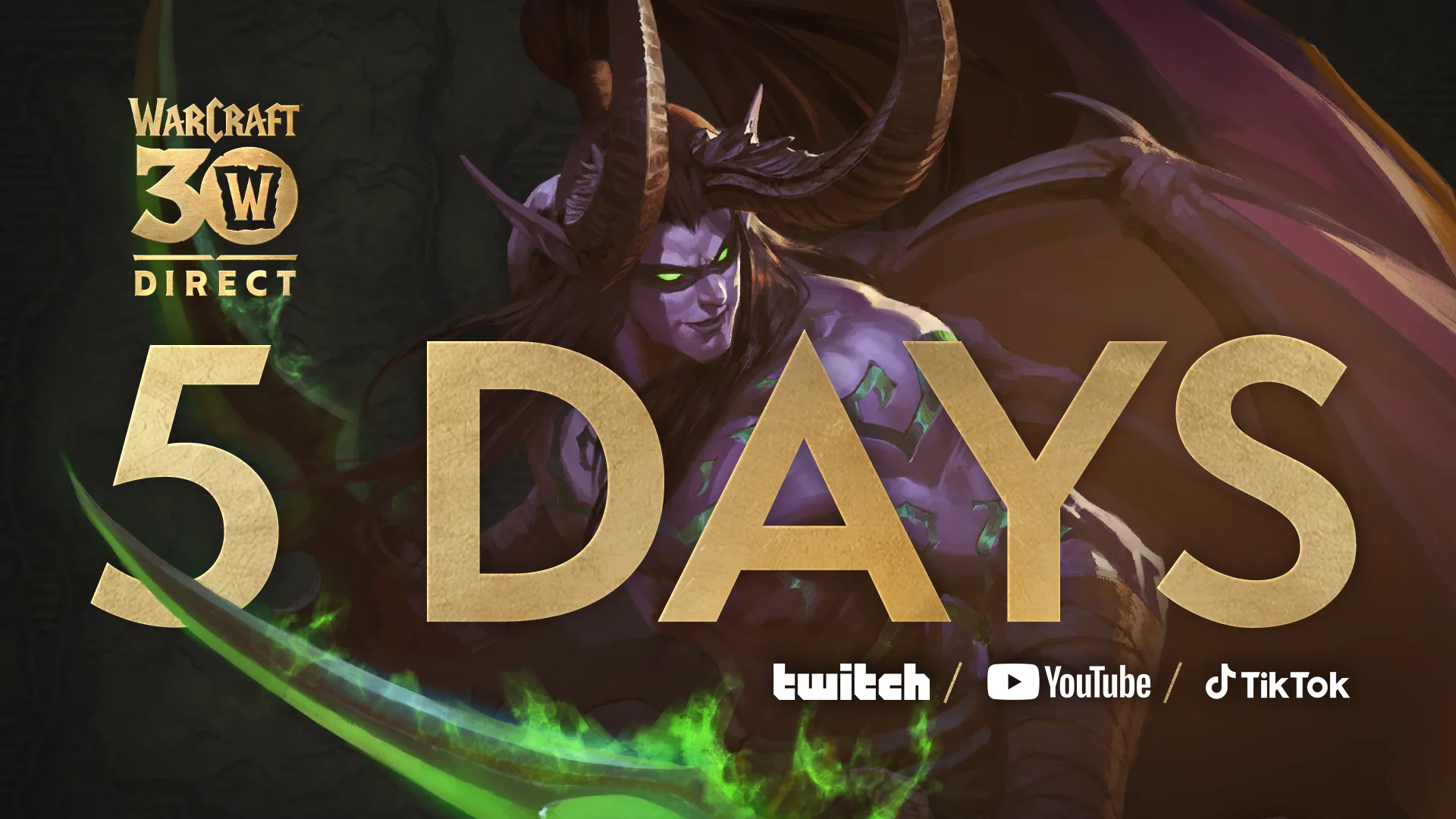 Warcraft Direct: Warcaft Direct Announcement Social 1920x1080 5 Days