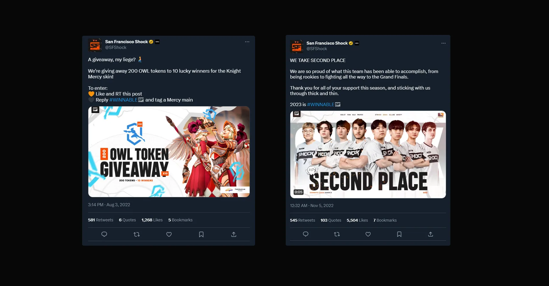 San Francisco Shock 2022: twitterpreev