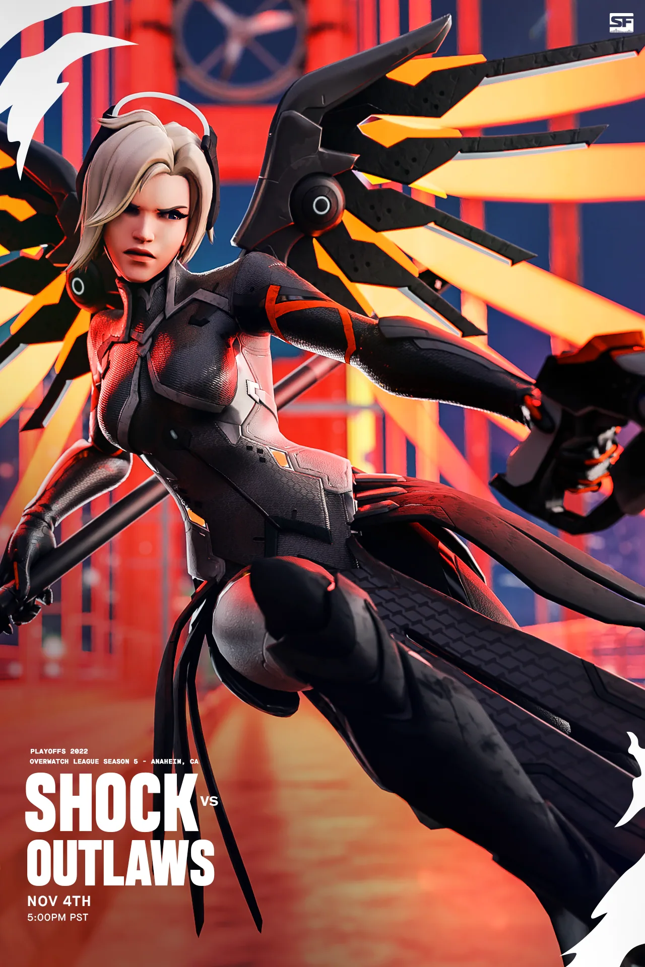 3D match posters: vsoutlaws game6