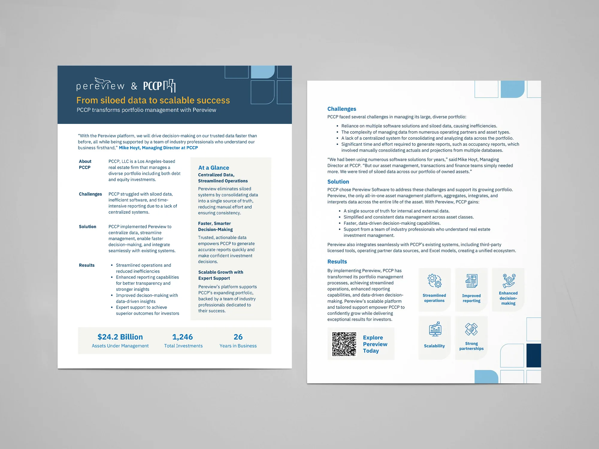 Print & sales collateral: port