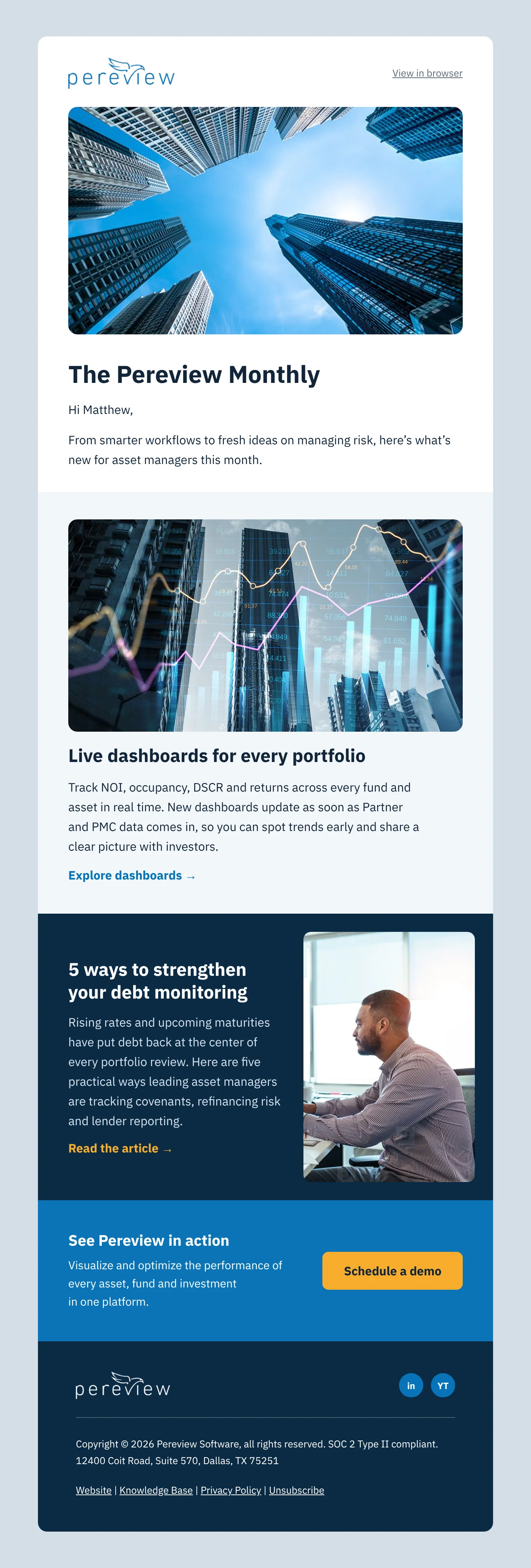 Email design: Pereview Template B2