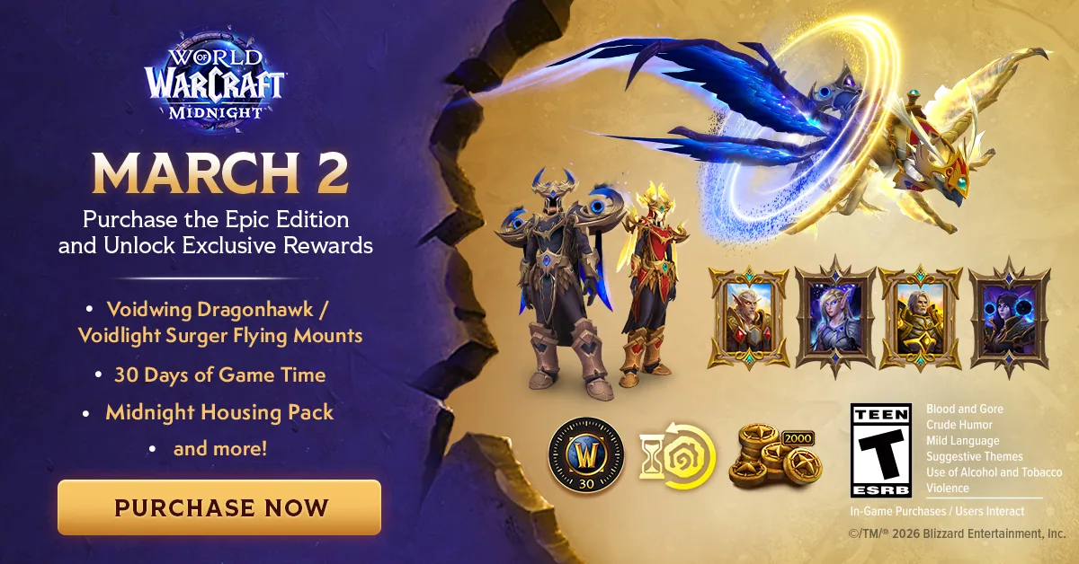 Paid & social campaigns: WOW BAN EPICSKULIST PROD BUN CON ENUS 1200X628 0 PREPURCHASE X MIDNIGHT 03 02 2026