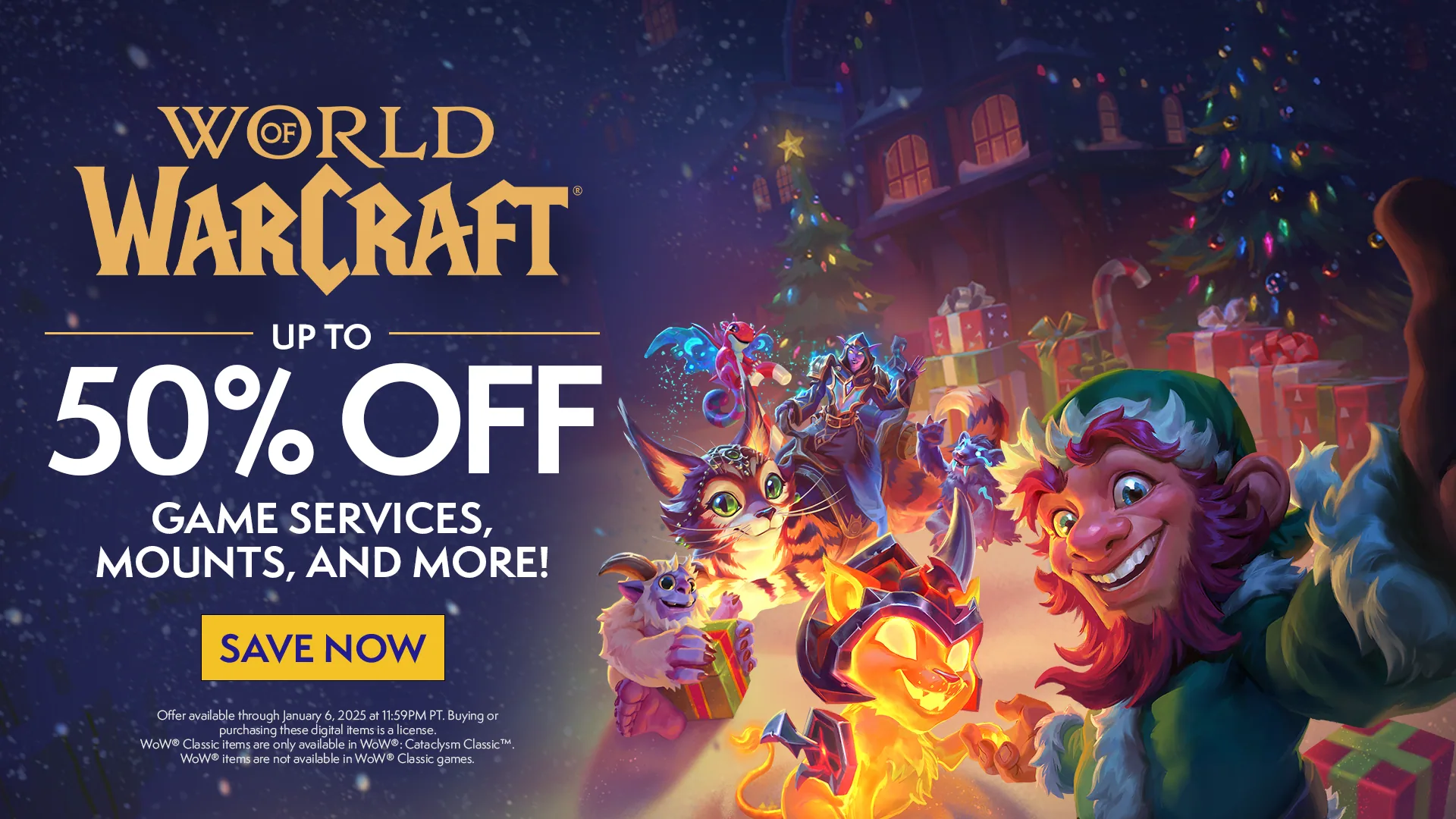 Paid & social campaigns: WoW HolidaySale2024 Social 1920x1080