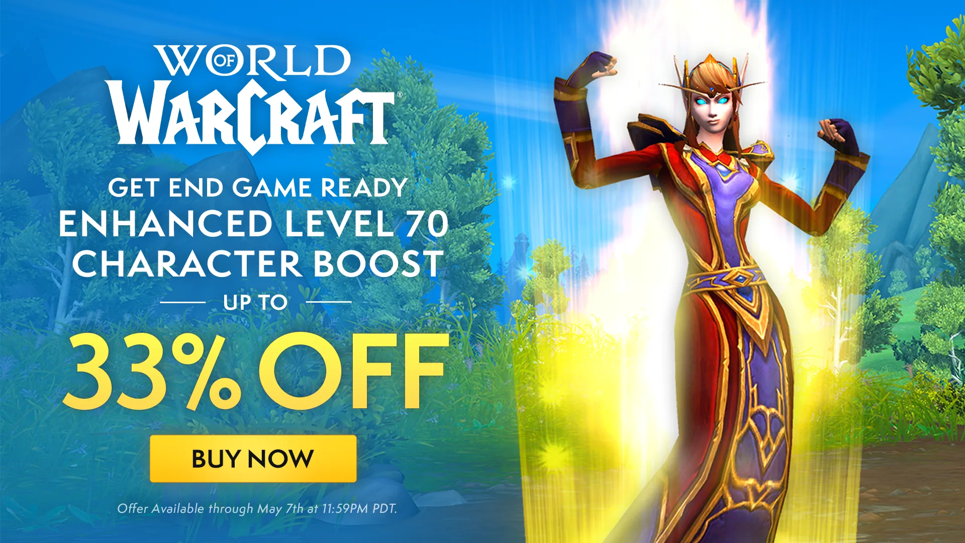 Paid & social campaigns: WoW DFSeason4Boost SupportBanners Social 1920x1080